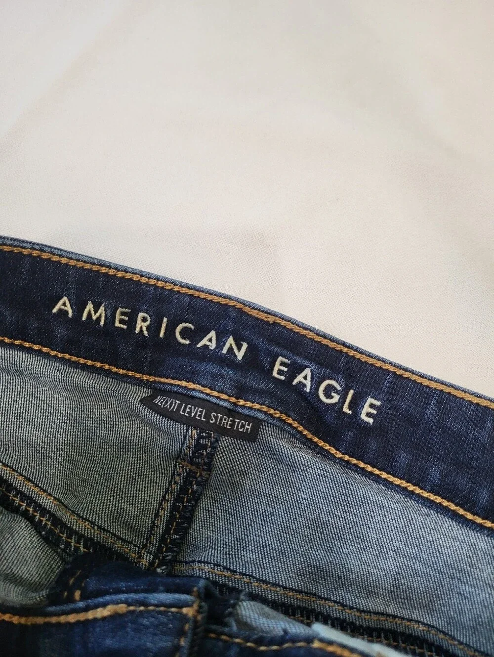 American Eagle Outfitters Women's 10 Dark Wash Next Level Stretch Skinny Jeans